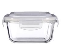 520ml Square Food Storage Container, BPA-Free PP White Lid Kitchen Food Storage Container, Food Containers Interiors by Premier Clear One Size