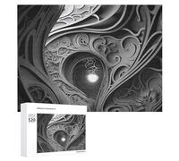 520PCS Jigsaw Puzzle for Adults Personalized Picture Puzzle Complex Black and White Customized Wooden Puzzles for Family, Birthday, Wedding, Game Nights Gifts Animal Puzzles 20.5x15 Inches