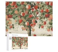 520PCS Jigsaw Puzzle for Adults Personalized Picture Puzzle Fruit Under The Tree Customized Wooden Puzzles for Family, Birthday, Wedding, Game Nights Gifts Animal Puzzles 20.5x15 Inches