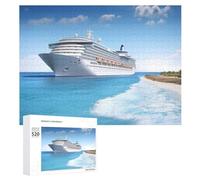 520PCS Jigsaw Puzzle for Adults Personalized Picture Puzzle Seaside Cruise Ship Customized Wooden Puzzles for Family, Birthday, Wedding, Game Nights Gifts Animal Puzzles 20.5x15 Inches