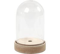 52161 Bell Jar on Wooden Stand 12.5 x 8cm