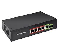 52296 Ethernet Switch IEC C13,RJ45 Female x5,SFP x1 Black QOLTEC