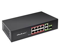 52297 Ethernet Switch IEC C13,RJ45 Female x10,SFP x1 Black QOLTEC