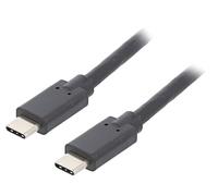 52350 cable USB 3.1 USB C male, both sides 1.4 m black QOLTEC
