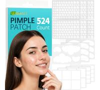 524 Pimple Patches for Face Nose and Body Hydrocolloid Acne Patches and Spot Patches for Large Breakouts and Clusters Fast Absorbing 5 Shapes 10 Sizes for All Skin Types Easy to Apply and Remove
