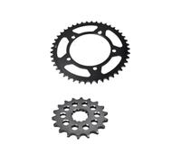 525 Front Rear Sprocket 17T 18T 43T 45T 47T Compatible with Triumph 900 865 Thruxton Ace Cafe Scrambler Bonneville SE T100 Spirit Steve McQueen pieza(Rear 525-43T)
