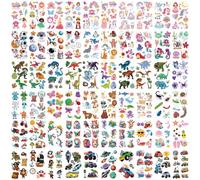 526+ PCS 60 Sheets Mixed Styles Temporary Tattoos for kids - Cute Watercolor Animals Tattoos Stickers with Mermaid Truck Dinosaur Space Pirate for Girls Boy Body Arm Birthday Party Supplies Gifts