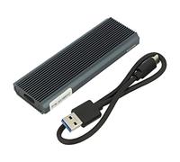 52630 Hard Drive Enclosure: M.2 PnP SATA III, USB 3.1 Aluminum QOLTEC
