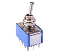 5266AB APEM On-On 6.35mm Miniature Toggle Switch 4PDT 4A 30VDC