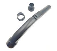 5269091 Vacuum Plastic Bent Curved Handle Hose End Wand with hose end cuff and click ring Compatible with Miele S2110, S501, S524 Compact C1,C2,C3,S4,S5