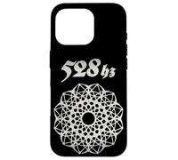 528 Hz Divine Frequency Cymatics Aesthetic Geometry Case for iPhone 16 Pro
