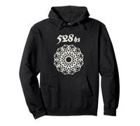 528 Hz Divine Frequency Cymatics Aesthetic Geometry Pullover Hoodie