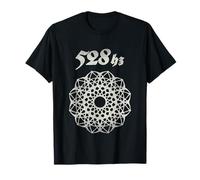 528 Hz Divine Frequency Cymatics Aesthetic Geometry T-Shirt