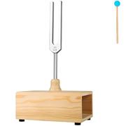 528 Hz Tuning Fork Set for Sound Healing, Includes Tuning Fork with Resonance Box, Aluminum Alloy Tuning Fork, Pine Resonator, Mallet, Relaxation for Yoga, Meditation