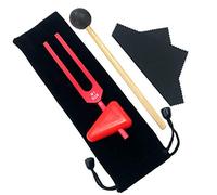 528 Hz Tuning Fork Set MI528 Hz Chakra Tuning Fork for Taping Knee Joints DNA Repair Healing Tuning Forks Sound Healing Fork (528Hz, Wine Red Color)