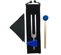 528 Hz Tuning Fork Tools Sound Healing Chakra Tuning Fork Solfeggio Energy Tuning Fork for DNA Repair Healing MI528 Hz Love Frequency Healing Devices for Healing (Silvery)