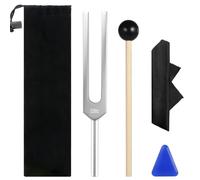 528 Hz Tuning Fork with Silicone Hammer and Cleaning Cloth, Chakra Tuning Forks for Sound Healing Therapy, DNA Repair, Stress Relief, and Aluminum Alloy Music Instrument