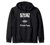 528HZ THE FORGOTTEN FREQUENCY Ancient tuning Sound Healing Zip Hoodie