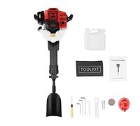 52CC 2-Stroke Petrol Tree Digger Gasoline Excavato 1900W 6500 RPM Fence Post Hole Digger Air-Cooled Torque 3.5N.M Portable Handheld Trencher Digger Machine With Shovel , Funnel , Filter ,Oil Tank