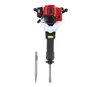 52CC Demolition Jack Hammer, 2 Stroke Gas Powered Concrete Breaker Punch Drill Jack Hammer 1500BPM with 2 Chisel Hand Pull Air Cooling for Heavy Concrete and Metalworking Projects, 25:1 Mixing Oil