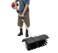 52cc Petrol Handheld Power Broom, 1.25KW Heavy Duty Artificial Turf Sweeper, 9.4x20in Wide Brush, Leaf Debris Cleaner for Garden Patio Driveway Farm Street Outdoor Maintenance