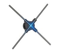 52cm 3D Holographic Projector Fan 624 LED Lamp Beads Hologram Advertising Light Player Photo Video Sign Display WIFI Remote