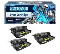 52D0Z00 Drum Cartridge Compatible for Lexmark MB2770adwhe MS710dn MS711dn MS810de MS810dn MS810dtn MS810n MS811dn MS811dtn MS811n MS812de MS812dn Printers (3 Pack Black)