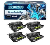 52D0Z00 Drum Cartridge Compatible for Lexmark MB2770adwhe MS710dn MS711dn MS810de MS810dn MS810dtn MS810n MS811dn MS811dtn MS811n MS812de MS812dn Printers (4 Pack Black)