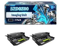 52D0Z00 Imaging Unit Compatible for Lexmark MX811dxfe MX812dpe MX811dxpe MX812dxpe Printers, With Chip Large Capacity 70000 Pages (2-Pack Black)