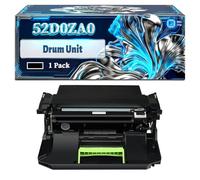 52D0ZA0 Drum Unit Compatible for Lexmark MX717de Printers, With Chip Large Capacity 60000 Pages (1 Pack Black)