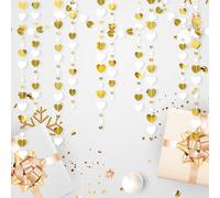 52Ft Love Heart Garland Hanging Paper Streamer Decorations Banner for Birthday Engagement Wedding Party Decorations