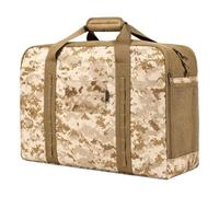 52L Russian Camo Military Duffle Bag, Heavy Duty Molle Extra Large Army Tactical Bag, for Shooting Camping Hiking Travel Gear(AOR1)