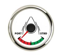 52mm 0-190ohm Waterproof Boat Marine Rudder Angle Indicator With Sensor 7 color Backlight for Car Truck(Toilet paper holder)