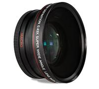 52MM 0.43x Wide Angle Conversion Lens with Macro for Nikon D3200, D3300, D5100, D5200, D5300, D5500, D7200, D90, D500, D600, D610, D700, D750, D800