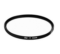 52mm 82mm Star Filter - 4 Line Cross Hatch Effect | Rotating Aluminium Frame Optical Glass Filter For Camera Lens | Creative Photography Accessory For Night Lights Portraits | +4 Apertures 4mm