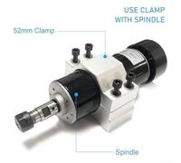 52mm Aluminum Spindle Clamp Bracket for CNC Machines - -Machined, Rust-Resistant, Includes 4 x M6x60 Mounting Screws (1 Piece)