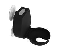 52mm Bluetooth Speaker, Wireless Speaker with Wine Glass Holder and 2 Suction Cups splash-proof Design Includes Phone Holder in White (Black)