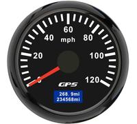 52mm Boat GPS Speedometer 0-120MPH Car Odometer Gauge 7 Colors Backlight With GPS Antenna for Car Motorcycle Boat Marine Truck
