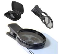 52mm Clip-on CPL Filter for Smartphones Polarising Filter Universal Ultra Slim Circular Polarizer Lens for i-Phone, Sam-sung, Android Minimize Glare Eliminate Reflections Enhance Colors
