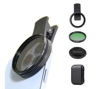 52mm Clip-on CPL Phone Camera Lens Filter Kit, 52mm CPL Polarizing Filter for iPhone with Clip (1Set)