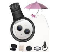 52mm Clip-on CPL Phone Camera Lens Filter Kit with Suction Cup Phone Umbrella for Sun, Compatible with iPhone 15 14 13 12 11 and Other Smartphones