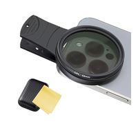 52mm Clip-on CPL Polarizing Filter, Universal Smart Phone Camera Professional Lens, Circular Polarizer Filter, Reflect Light Removal, Pack with Case Cleaning Cloth for Mobile Phone (52mm CPL filter)