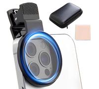 52mm Clip-On Phone Camera Lens Filter - 2025 New CPL Polarizing Filter for Smartphones, Portable Circular Polariscope, Fit for iPhone Photography