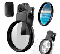 52mm Clip-On Phone CameraLens Filter Kit,2025 Upgrade Circular Polarizing Filter Compatible with Mostcell Phones,martphones Portable Polarizer Camera Len (1)