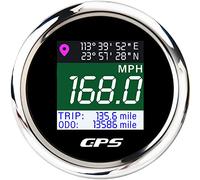 52mm Digital GPS Speedometer Gauge 0-999MPH Knots Km/H With LCD Odometer For Car Boat Motorcycle