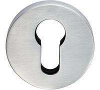 52mm Euro Profile Escutcheon Concealed Fix Satin Chrome Keyhole Cover