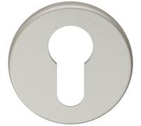 52mm Euro Profile Round Escutcheon Concealed Fix Satin Adonised Aluminium