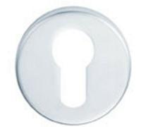 52mm Euro Profile Round Escutcheon Concealed Fix Satin Stainless Steel
