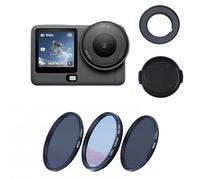 52mm Filter Adapter Kit Compatible with DJI Action 6, Multi-Coated Lens Attachment System for Outdoor Video and Action Photography (CPL/ND8/16)