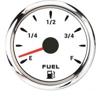 52mm Fuel Gauge 240-33 Ohm LED for Boat Car(White)